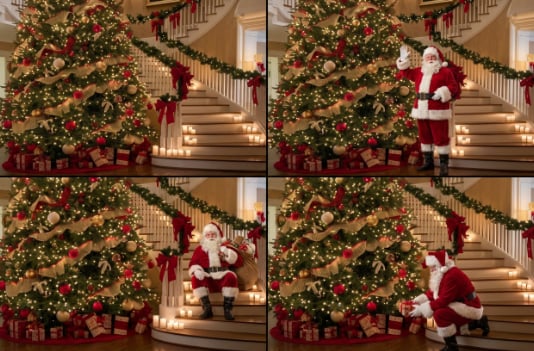 Take a Picture with Santa in Any Pose You Want