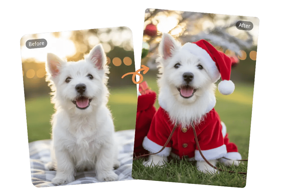 Add Adorable Santa Looks to Your Pet Photos