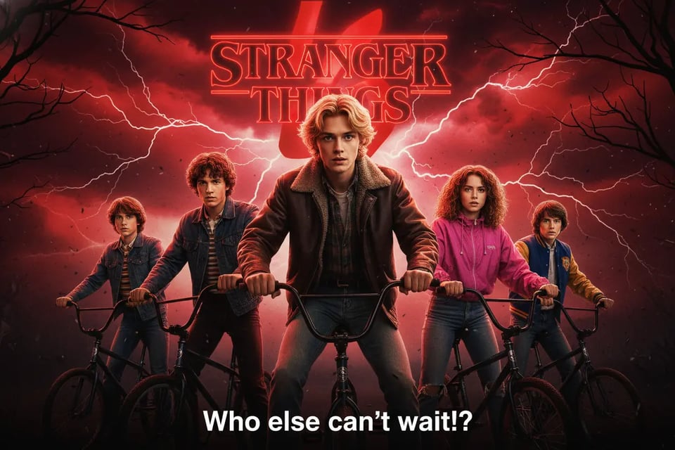 Stranger Things Apocalyptic BMX Squad