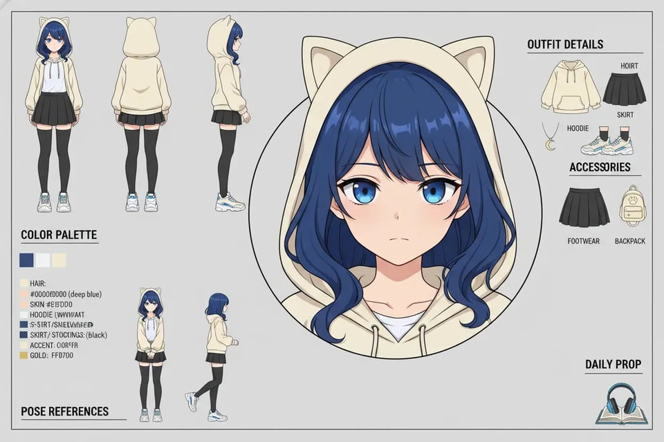 Character Sheets for Animation and Storyboarding