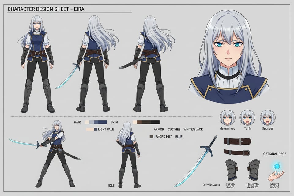 Customizable Character Details — Expressions, Poses, Outfits, and More