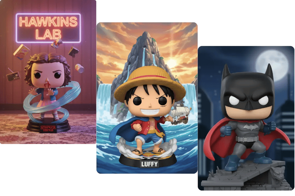 Reimagine Your Favorite Characters as Funko Pop Designs—Anime, Games, and Stranger Things