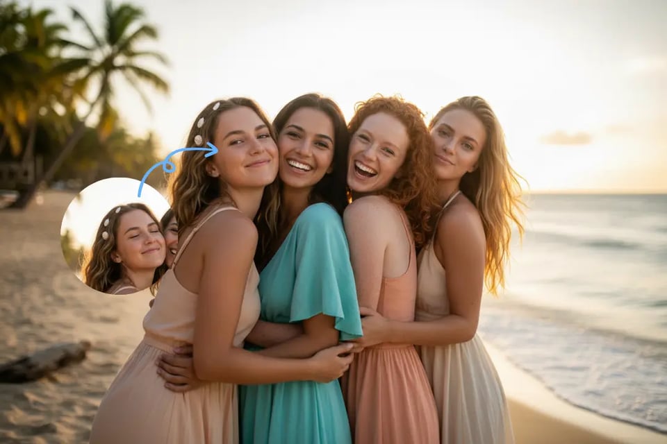 Fix Closed Eyes in Group Photos with Ease for Family and Event Moments