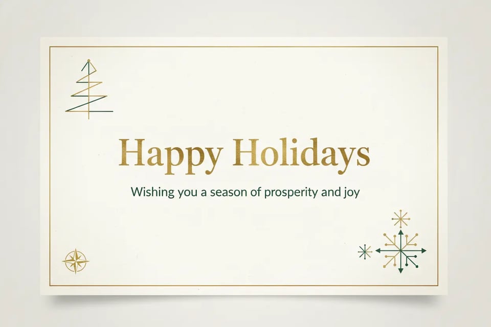 Business AI Christmas Card Generator Prompt