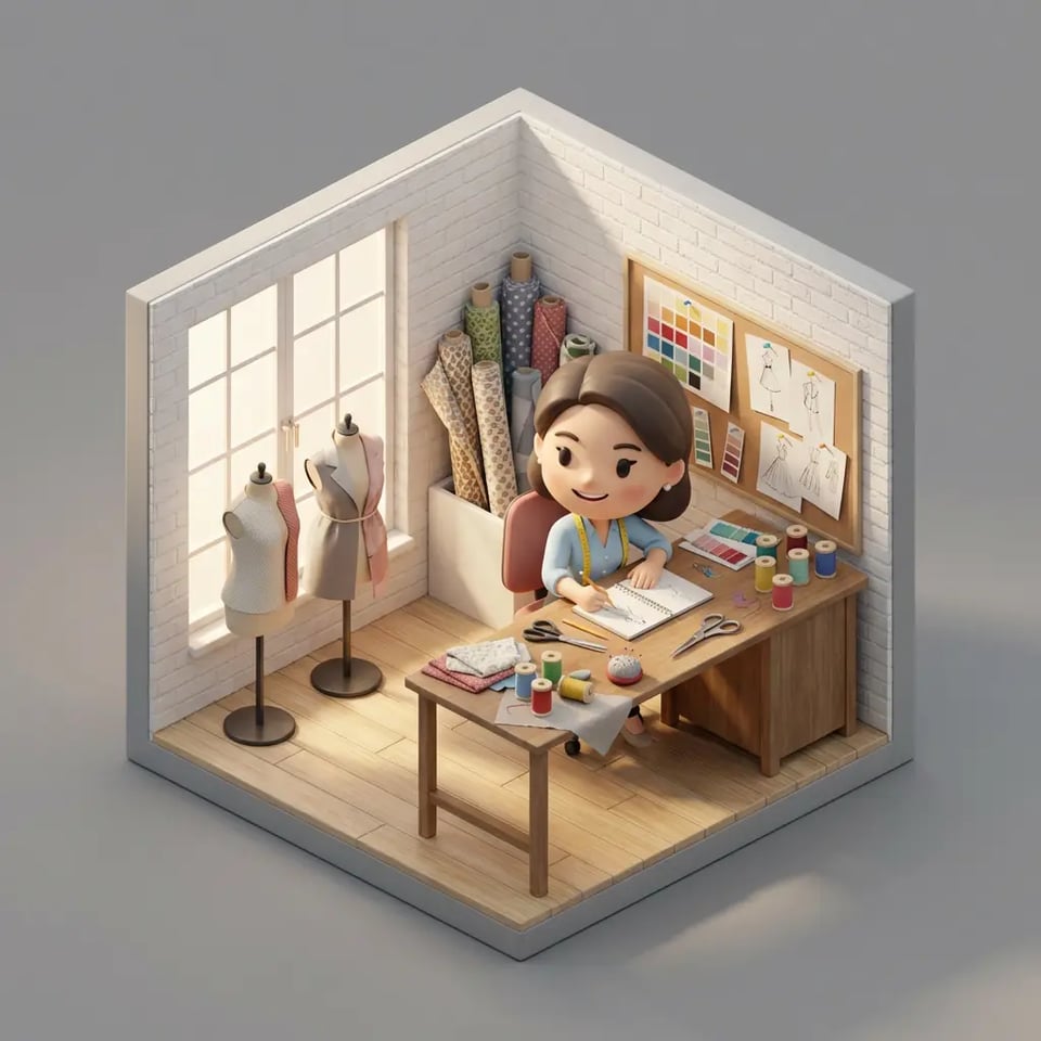 Fashion Designer 3D Mini Room