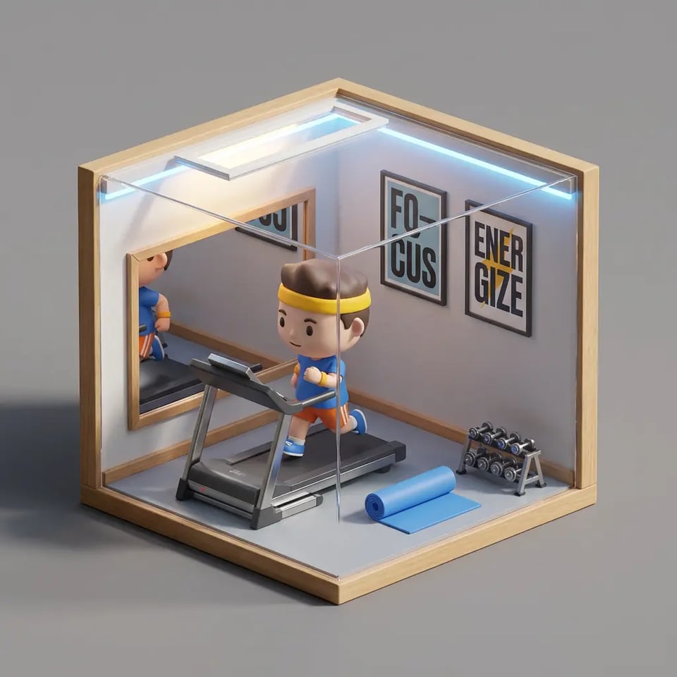 Home Gym 3D Mini Room