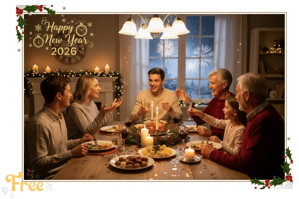 Use a Free Online New year Card Maker Anywhere