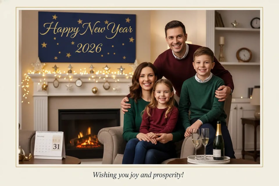 Family New year Card
