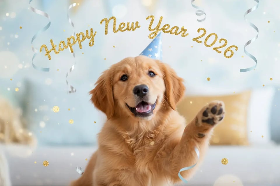 Pet New year Card
