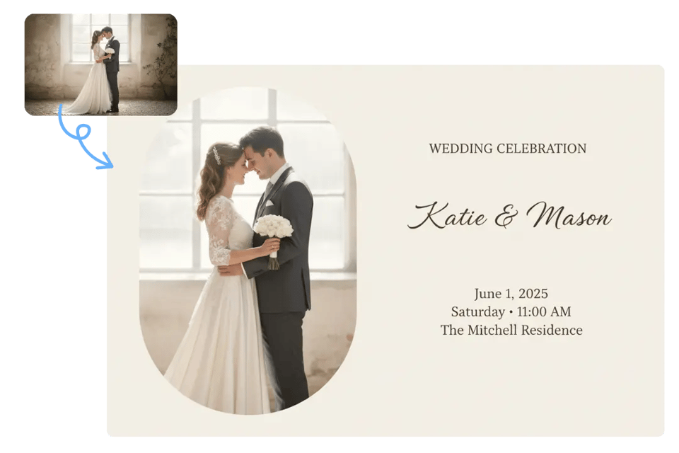 Crear tarjetas de invitación personalizadas con tus propias fotos