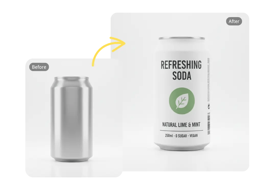 Flat Packaging Designs from Simple Product Images