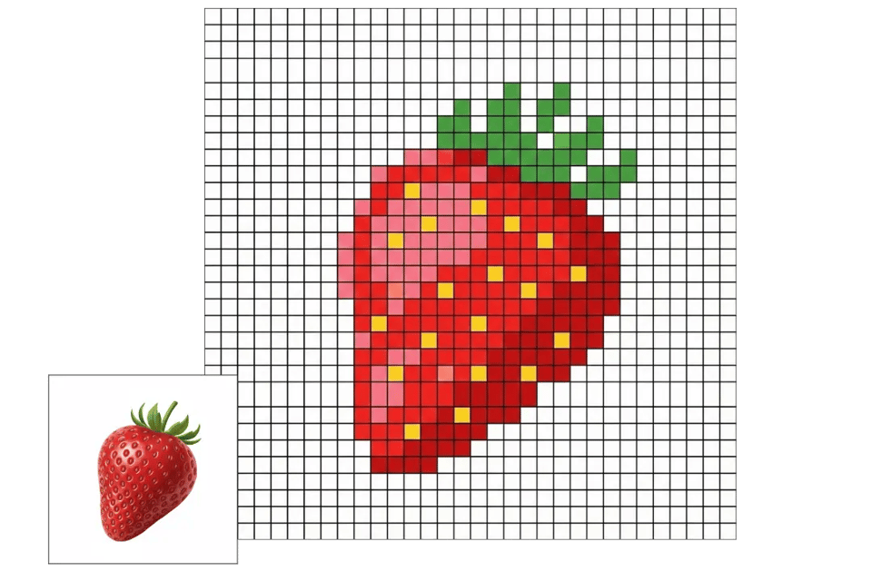 Fruit Photo Perler Bead Pattern