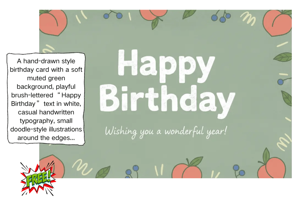 AI Birthday Card Generator Free Online for Instant Creation
