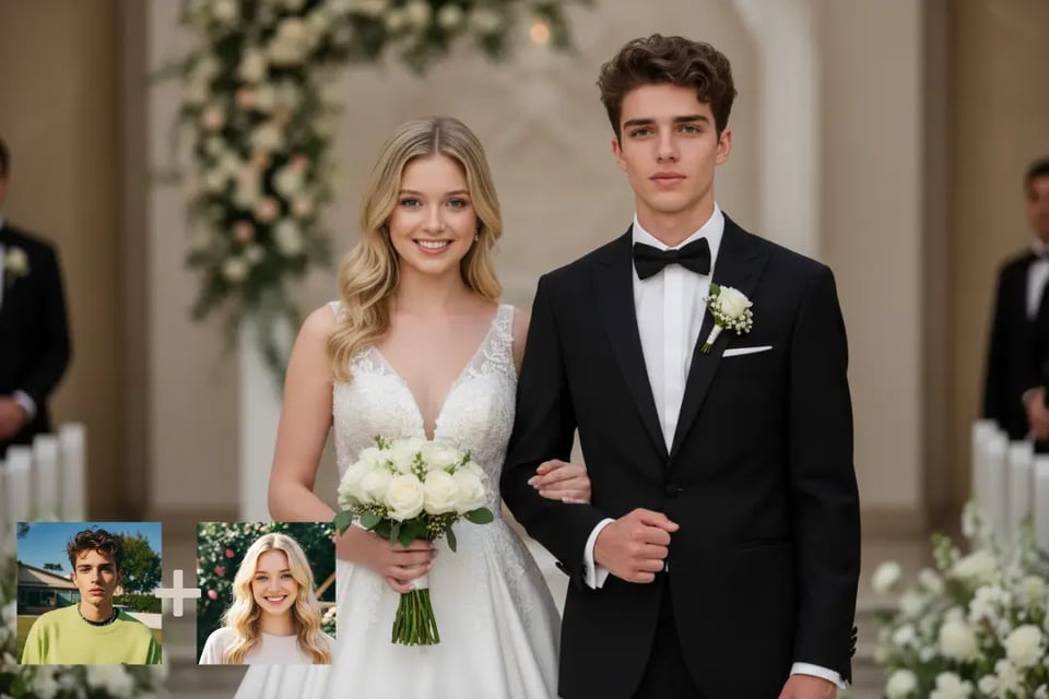 Turn Real Photos into Beautiful Wedding Photos