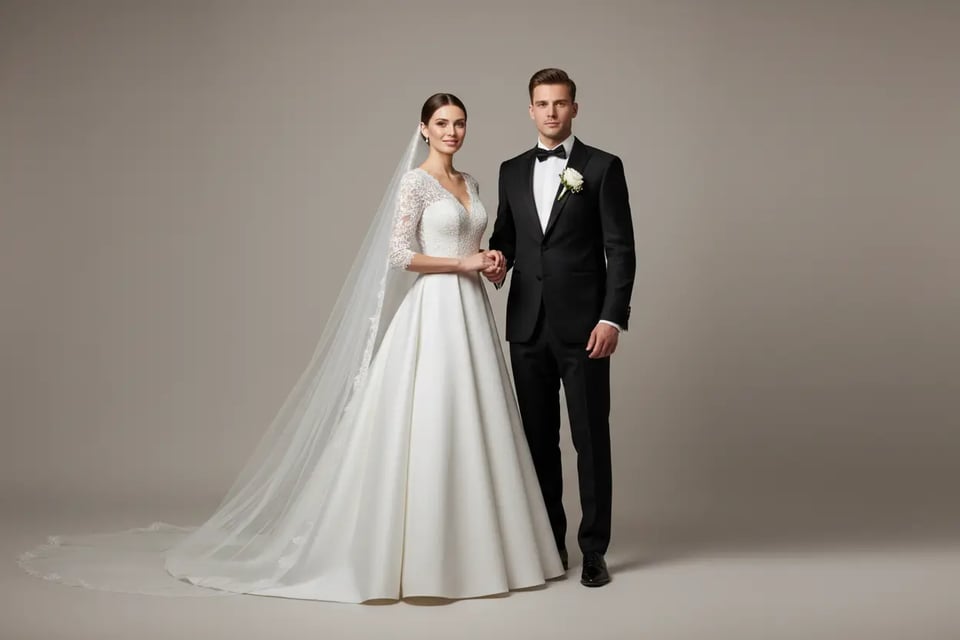 Classic Studio Wedding Photos