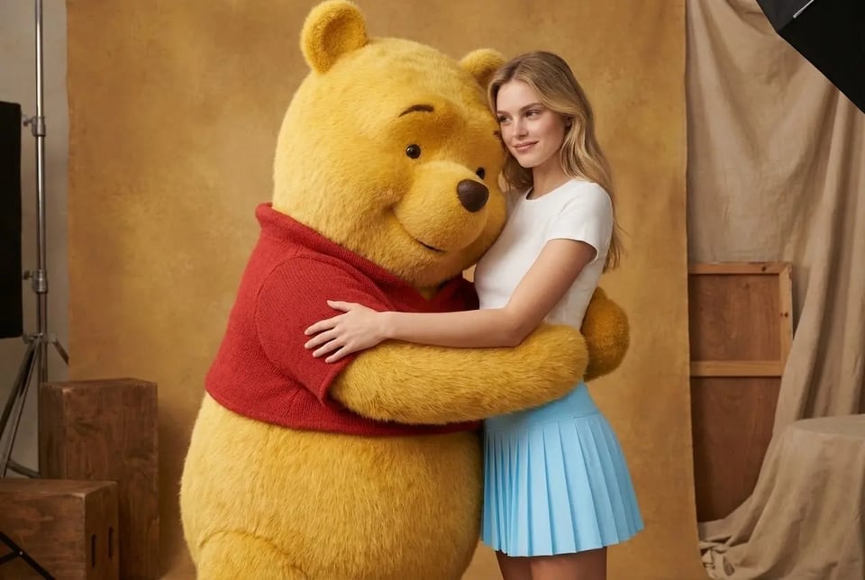 Take a Cozy Selfie with Winnie-the-Pooh