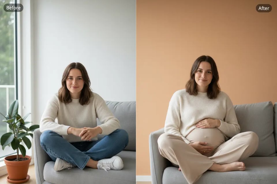 AI Maternity Photoshoot