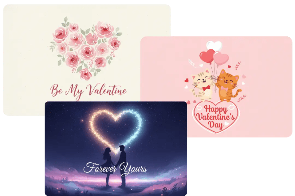 Generate Multiple Creative Results With Valentines Card Maker Free Online