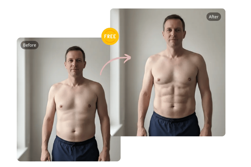 See Your Look with AI Six Pack Photo Editor Online Free