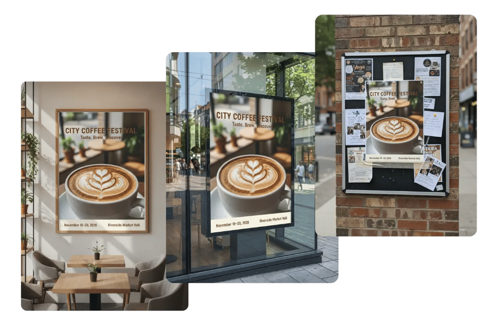 Image to Poster Mockup Generator for Existing Designs