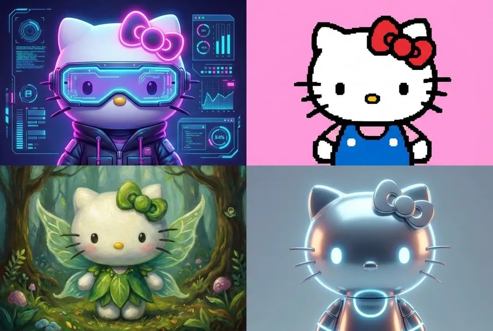 Generate AI Hello Kitty PFP for Social Profile