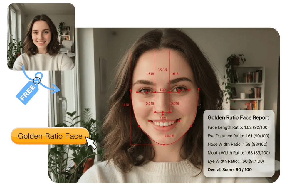 Free Online Golden Ratio Face Test on Bylo.ai