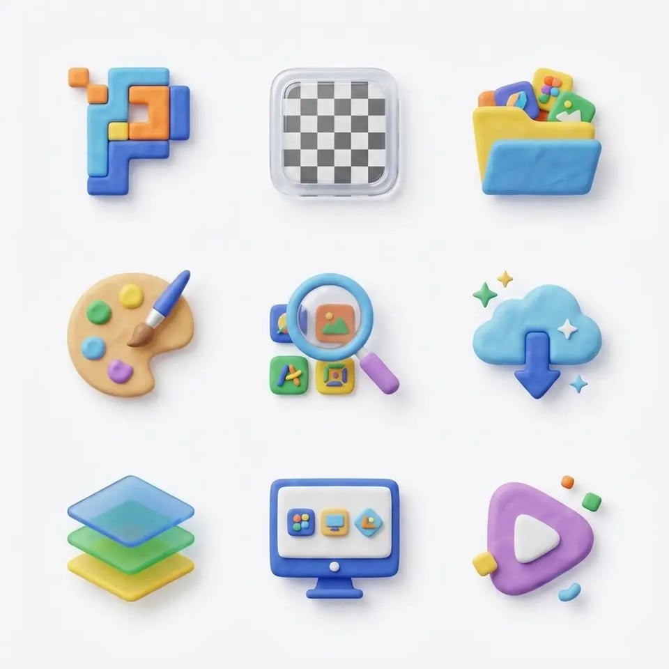Export 3D Icons in PNG and JPG Formats