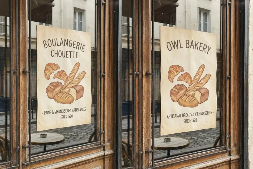 Translate French Image to English