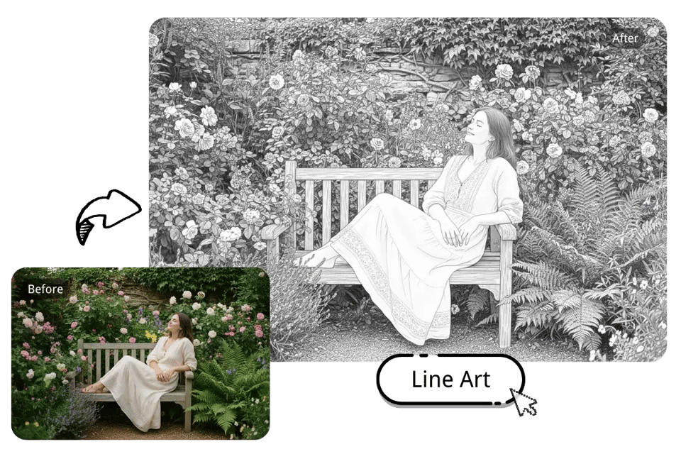 Convert Image to Line Art with Clean and Accurate Outlines