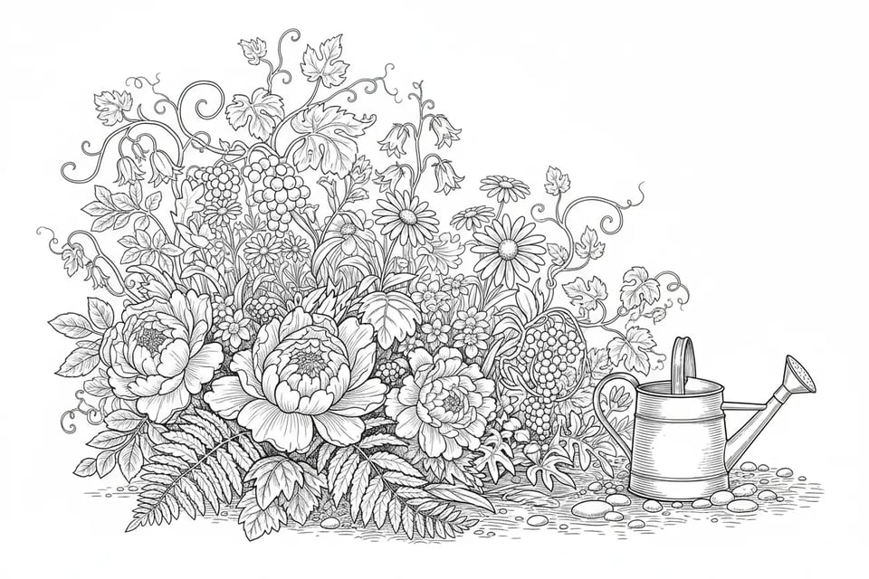 Plant Line Art