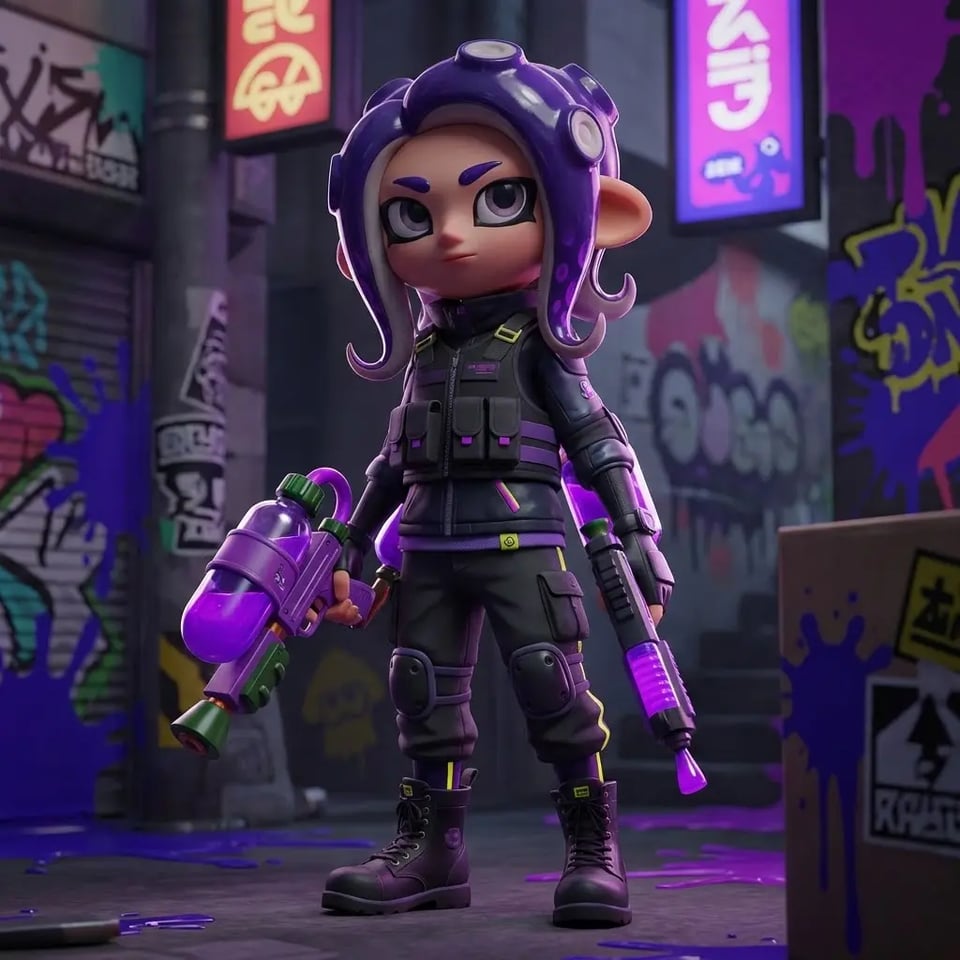 Create a Cool Octoling Fighter
