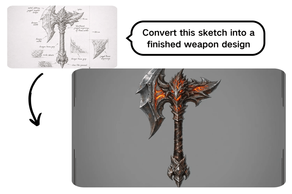 Image to Weapon Concept with AI