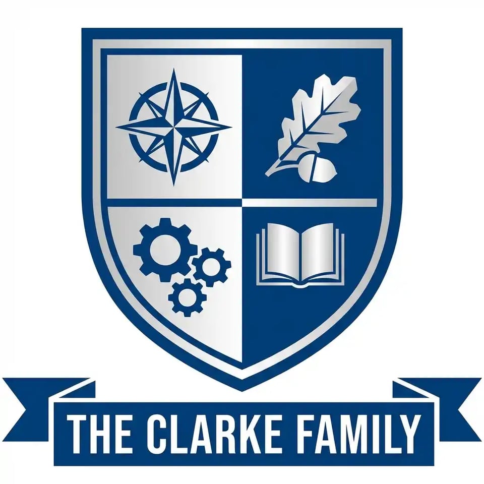 Modern Family Crest Creator Template with Minimal Style