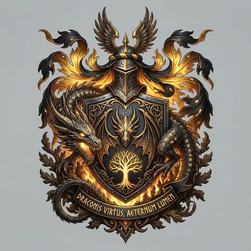 Fantasy Family Crest Generator AI Template