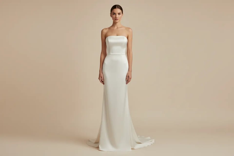 Modern Minimalist Wedding Gown