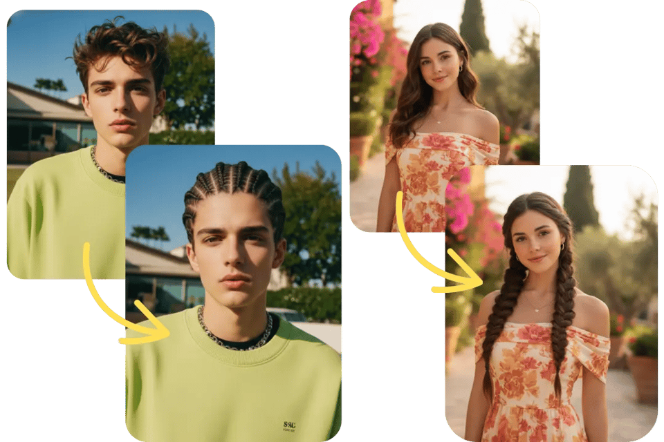 Free AI Braids Filter for Men and Women