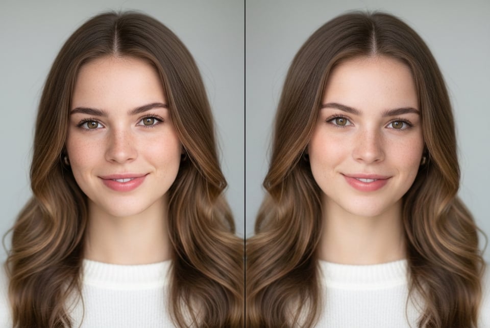 Reveal Facial Symmetry with Free Photo Inverter