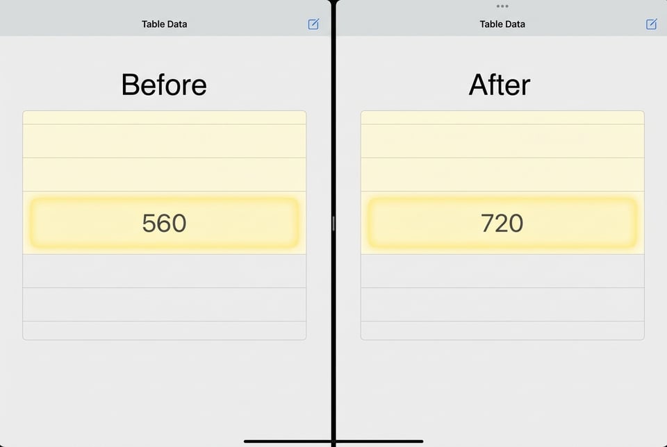 Replace Numbers in Tables and Structured Images