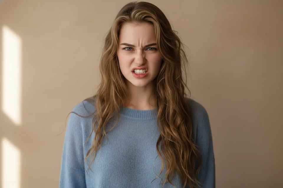 Intense Angry Face (High Emotional Impact)