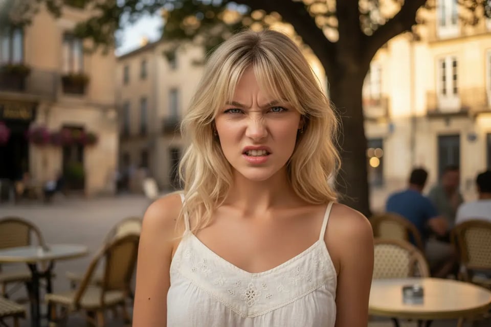 Dramatic Angry Expression (Creative & Stylized)