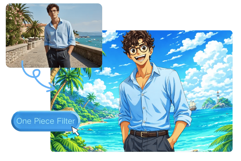 Turn Your Photo into One Piece Anime Style Online  