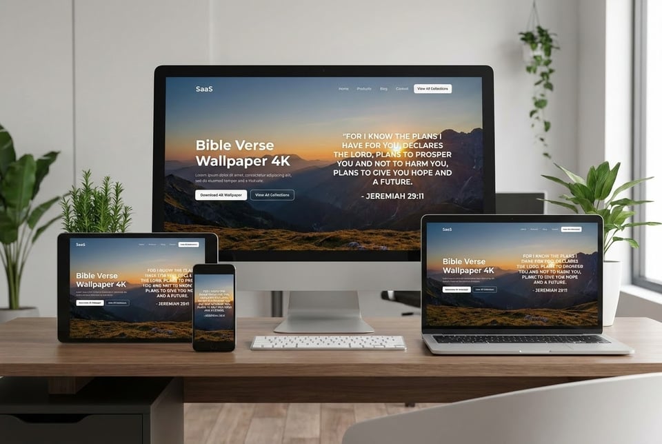 Bible Verse Wallpaper 4K Export with High-Resolution Output