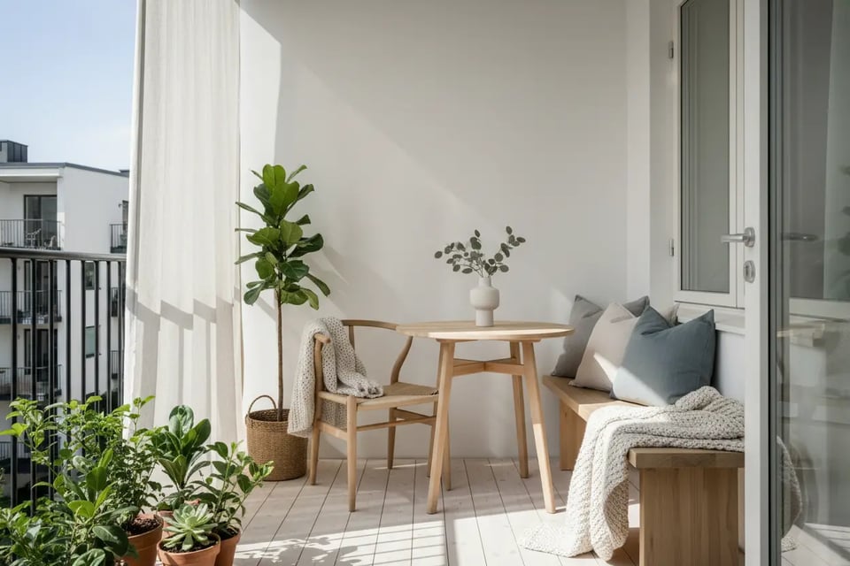 Scandinavian Balcony Interior Design