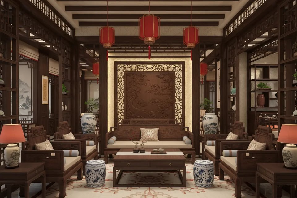 Chinese Style Living Room Interior Design