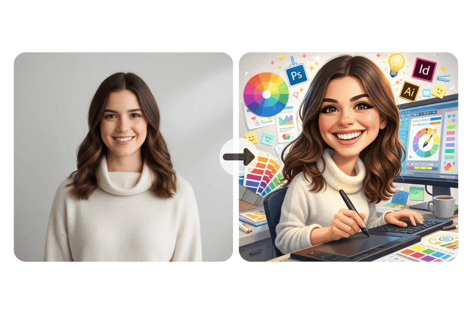 Create a Caricature of Me and My Job with AI Personality Mapping