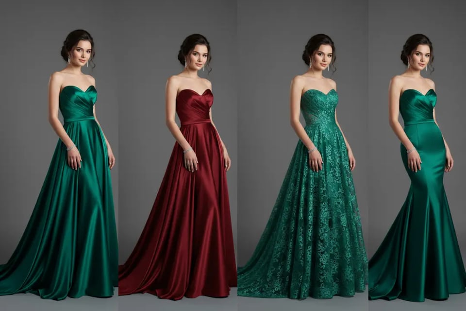 AI Prom Dress Color, Fabric & Silhouette Customization