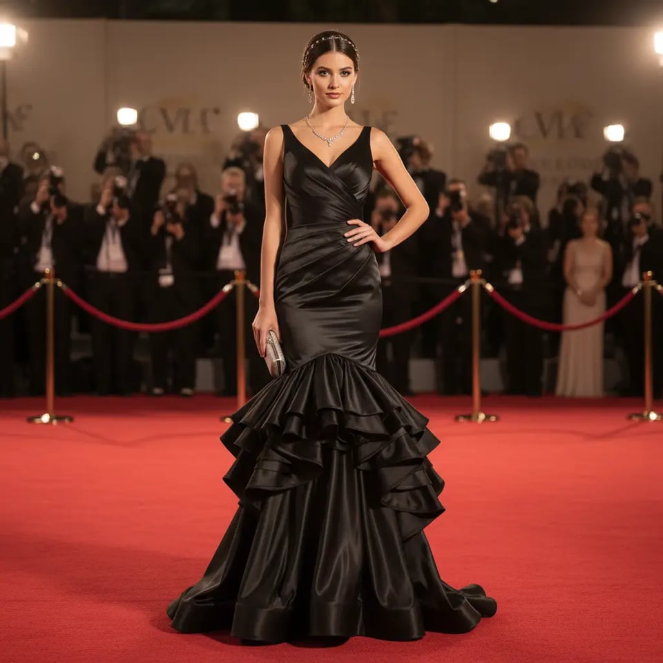 Black Mermaid Prom Dress