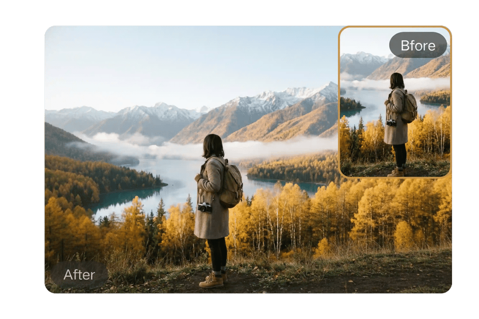 Convert Portrait Photo to Landscape in Multiple Aspect Ratios