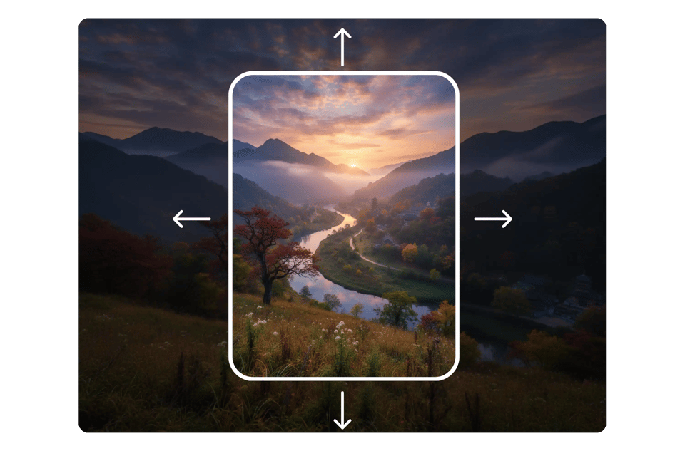 Convert Portrait to Landscape Without Cropping Using AI Outpainting
