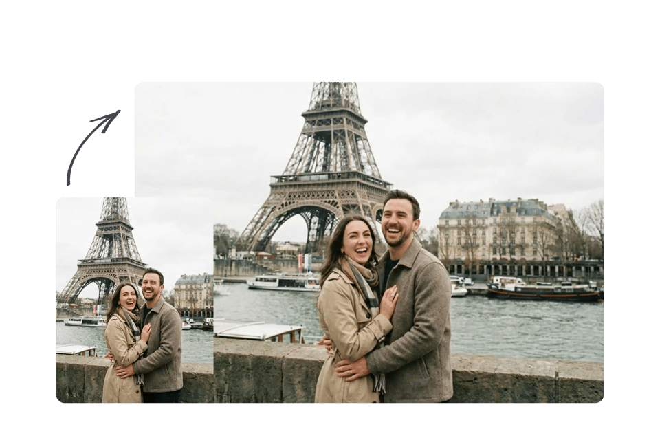Free Online Portrait to Landscape Image Converter by Bylo AI